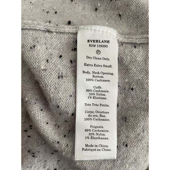 Everlane Sweater Pullover High Neck Cashmere Speckled - Picture 12 of 12